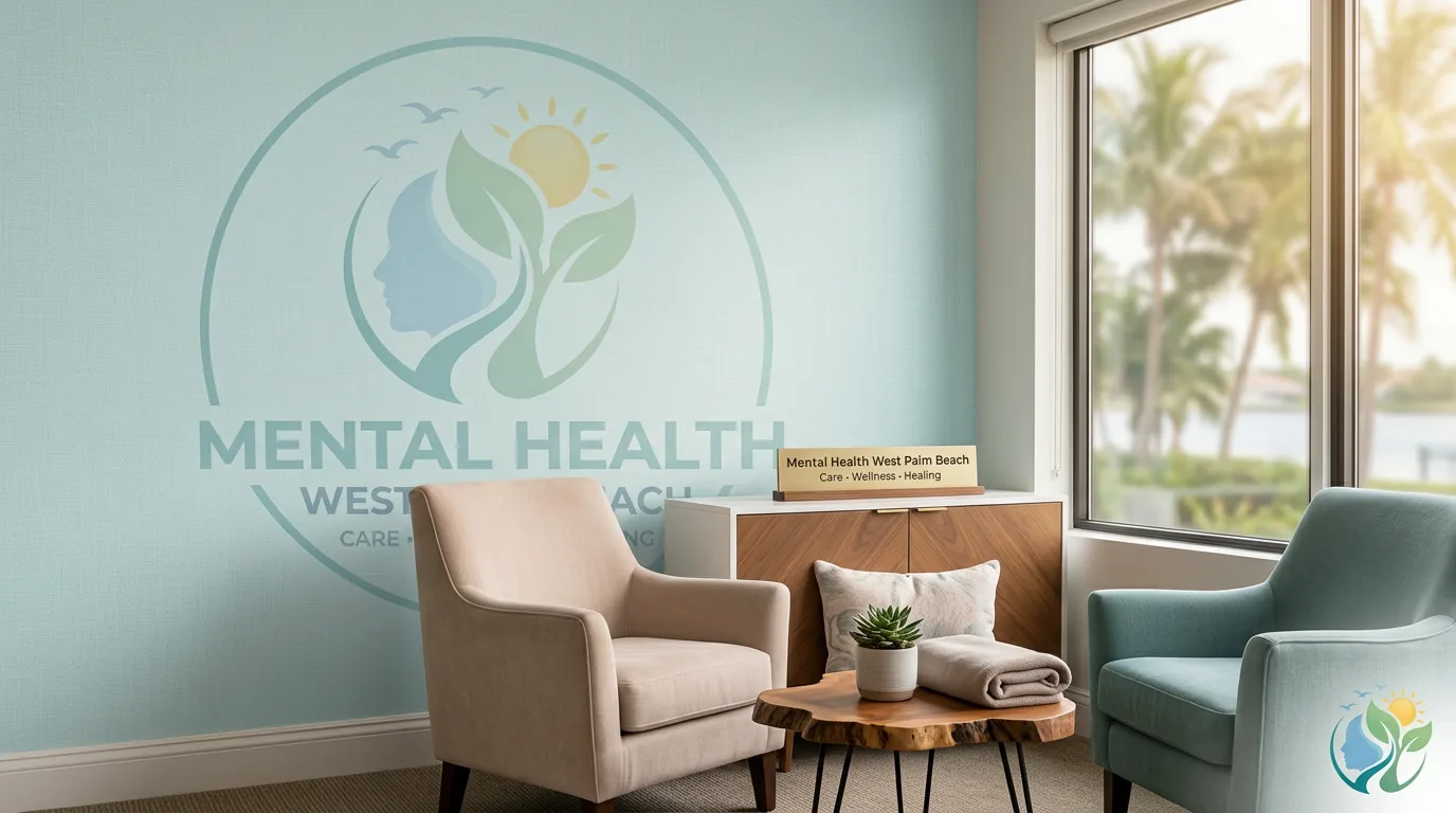 Psychiatric consultation room at Trust Psychiatry in West Palm Beach